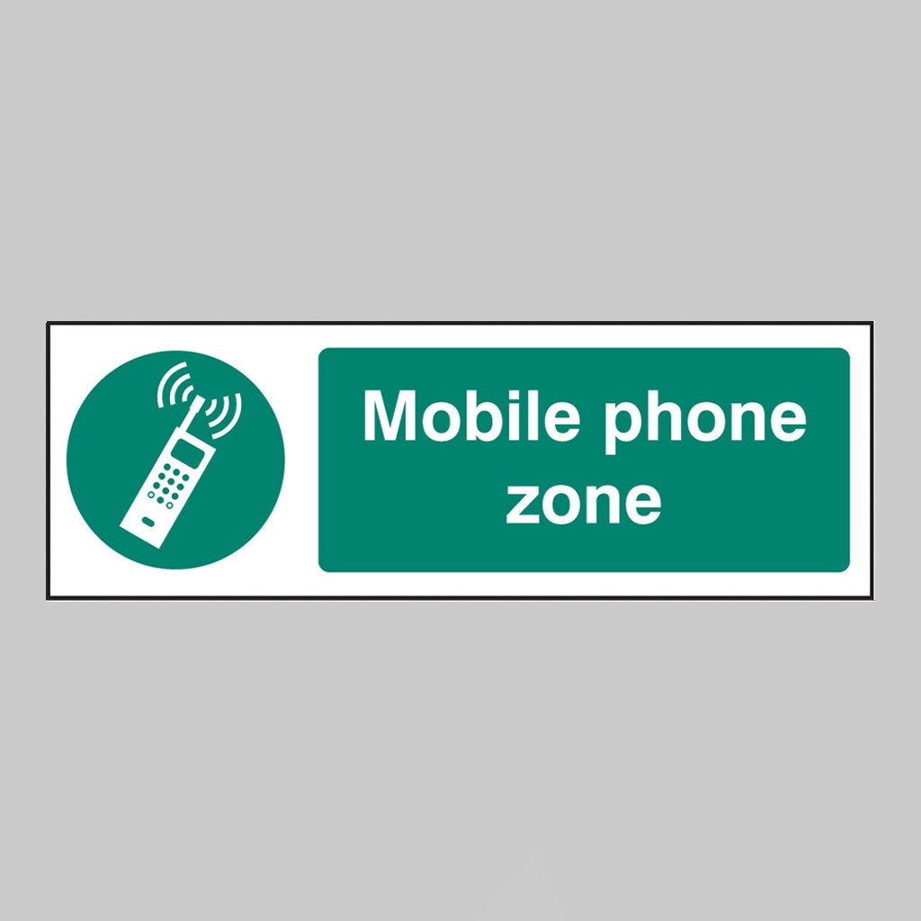 Mobile Phone Zone Sign - Ready Set SuppliedMobile Phone Zone SignRigid Plastic15459G