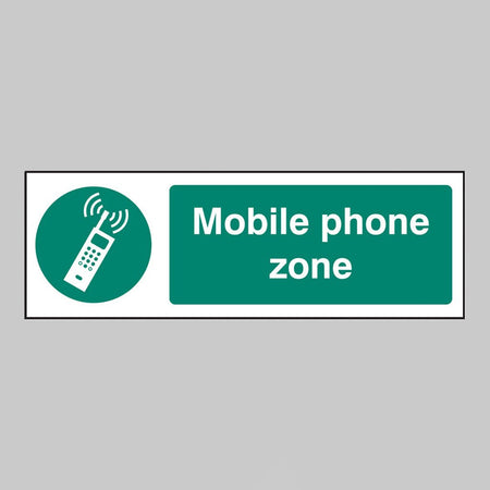 Mobile Phone Zone Sign - Ready Set SuppliedMobile Phone Zone SignRigid Plastic15459G