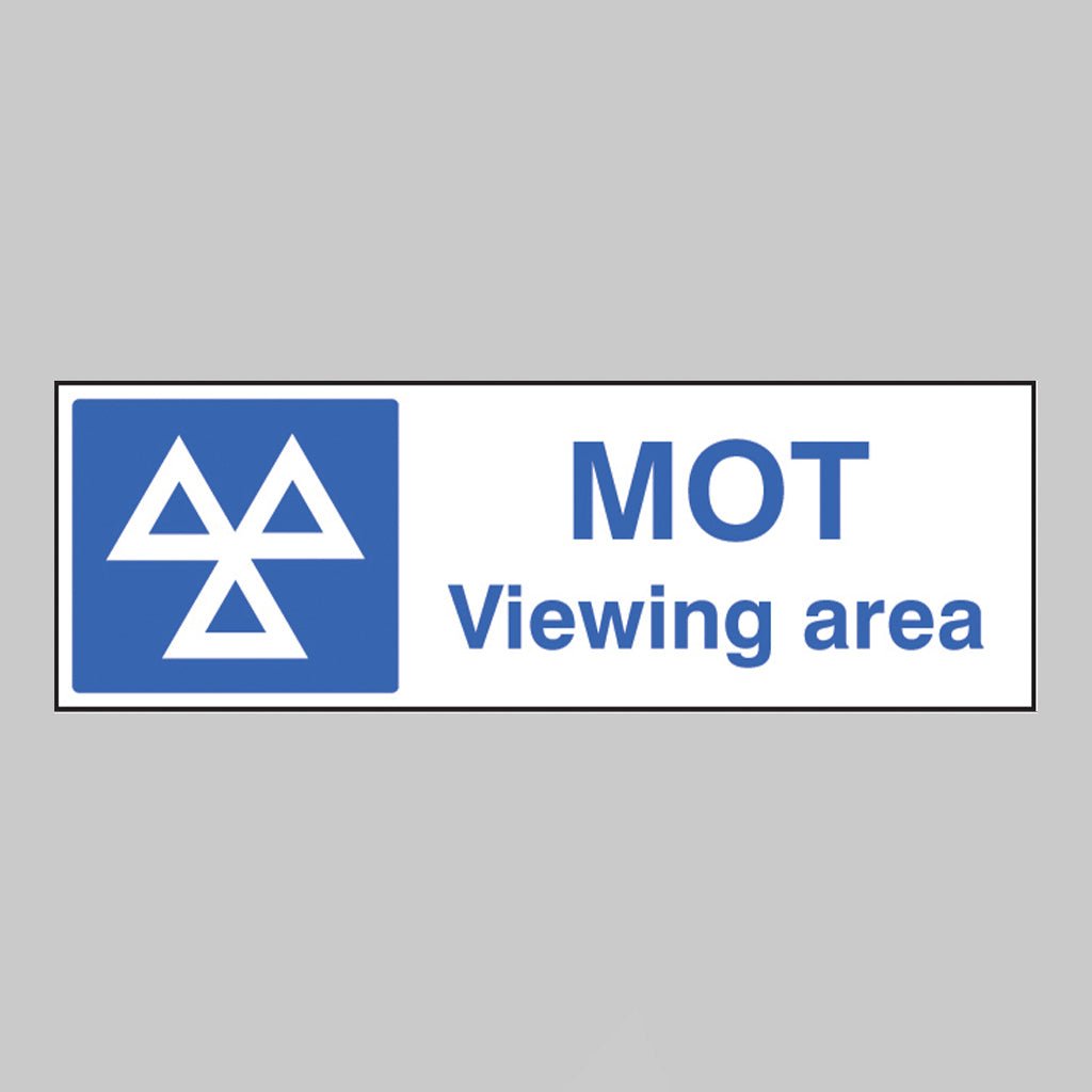 Mot Viewing Area Sign - Ready Set SuppliedMot Viewing Area Sign16510M