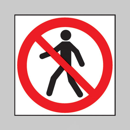 No Admittance Symbol Sign - Ready Set SuppliedNo Admittance Symbol SignRigid Plastic13210F