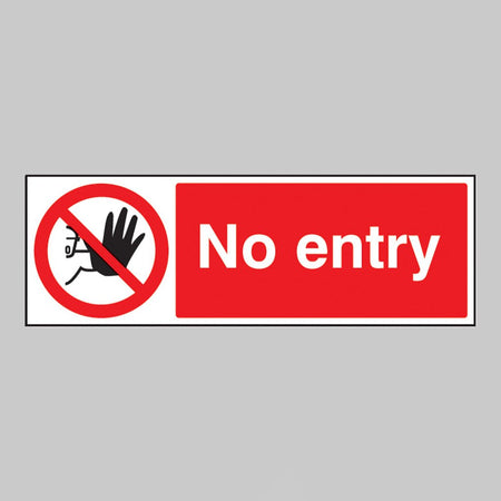 No Entry Sign - Ready Set SuppliedNo Entry SignRigid Plastic13213G