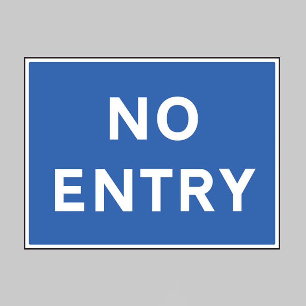 No Entry Sign - Ready Set SuppliedNo Entry SignRigid Plastic17514Q