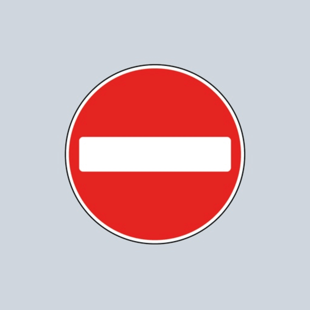 No Entry Symbol Preformed Thermoplastic Marking - Ready Set SuppliedNo Entry Symbol Preformed Thermoplastic Marking750mm