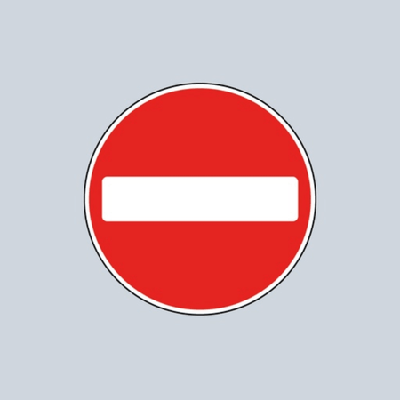 No Entry Symbol Preformed Thermoplastic Marking - Ready Set SuppliedNo Entry Symbol Preformed Thermoplastic Marking750mm
