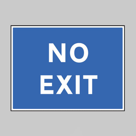 No Exit Sign - Ready Set SuppliedNo Exit SignRigid Plastic17515Q