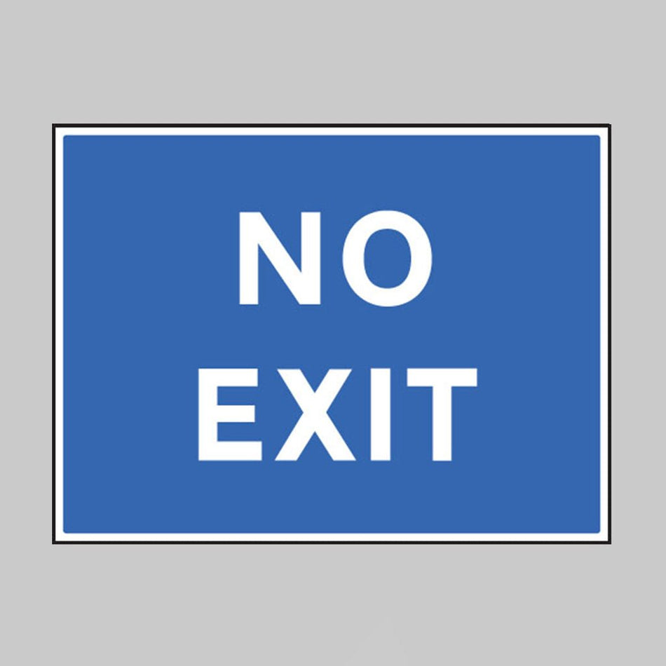 No Exit Sign - Ready Set SuppliedNo Exit SignRigid Plastic17515Q