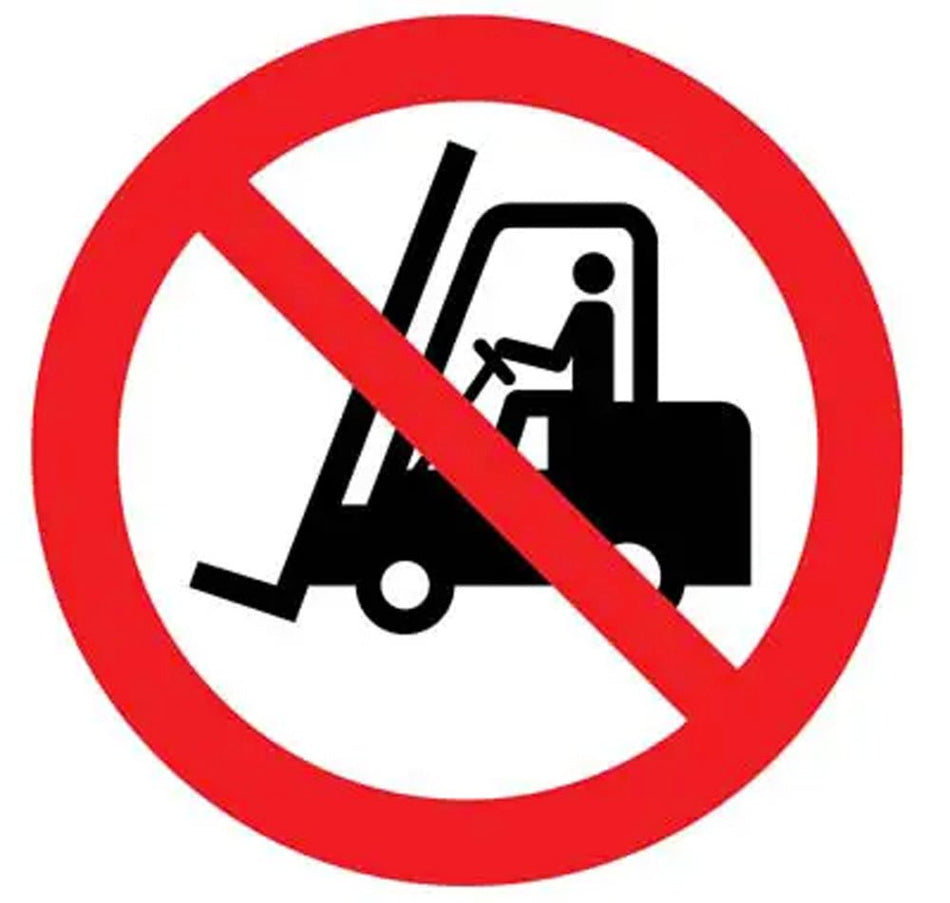 No Forklifts Symbol Floor Graphic 400mm Dia - Ready Set SuppliedNo Forklifts Symbol Floor Graphic 400mm Dia58745