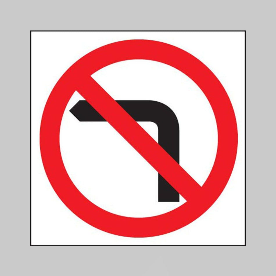 No Left Turn Sign - Ready Set SuppliedNo Left Turn SignRigid Plastic17547N