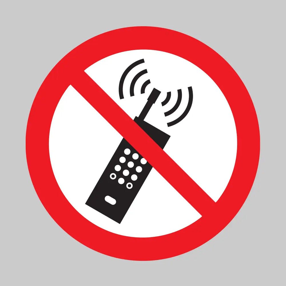 No Mobile Phones Symbol Floor Graphic 400mm Dia (External Grade) - Ready Set SuppliedNo Mobile Phones Symbol Floor Graphic 400mm Dia (External Grade)53544