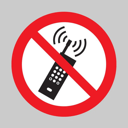 No Mobile Phones Symbol Floor Graphic 400mm Dia (External Grade) - Ready Set SuppliedNo Mobile Phones Symbol Floor Graphic 400mm Dia (External Grade)53544