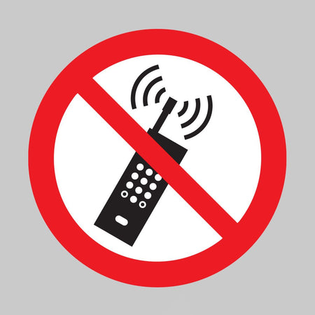 No Mobile Phones Symbol Floor Graphic 400mm Dia - Ready Set SuppliedNo Mobile Phones Symbol Floor Graphic 400mm Dia58799