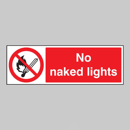 No Naked Light Sign - Ready Set SuppliedNo Naked Light Sign23005G