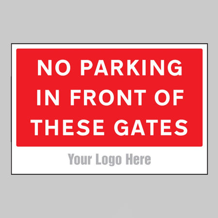 No Parking In Front Of These Gates, Builder Signs 600 x 400mm - Ready Set SuppliedNo Parking In Front Of These Gates, Builder Signs 600 x 400mm55765