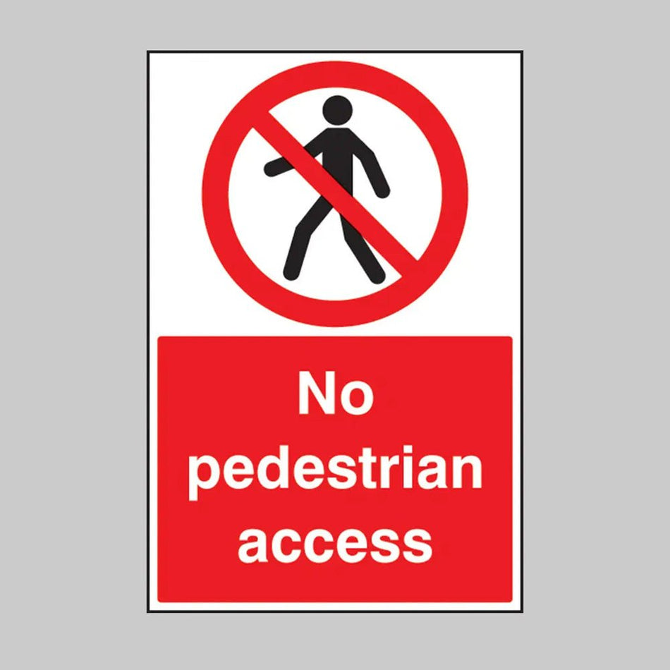 No Pedestrian Access Floor Graphic 400 x 600mm (External Grade) - Ready Set SuppliedNo Pedestrian Access Floor Graphic 400 x 600mm (External Grade)53579