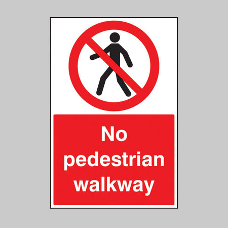 No Pedestrian Walkway Floor Graphic 400 x 600mm - Ready Set SuppliedNo Pedestrian Walkway Floor Graphic 400 x 600mm58822