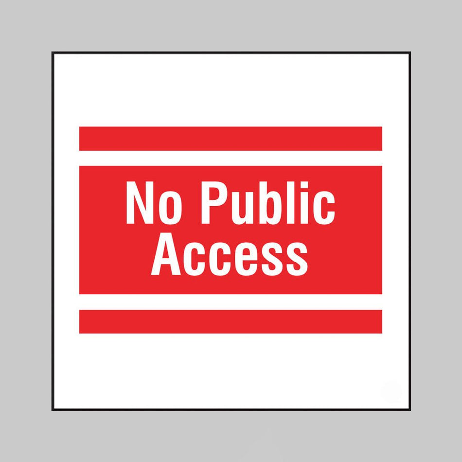 No Public Access, Builder Signs 400 x 400mm - Ready Set SuppliedNo Public Access, Builder Signs 400 x 400mm55739