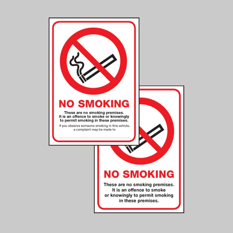No Smoking Double Sided Self Adhesive 75 x 100mm Sign - Ready Set SuppliedNo Smoking Double Sided Self Adhesive 75 x 100mm Sign53032