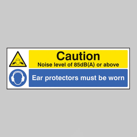 Noise Level 85Db(A) Ear Protectors Worn Sign - Ready Set SuppliedNoise Level 85Db(A) Ear Protectors Worn Sign85222G