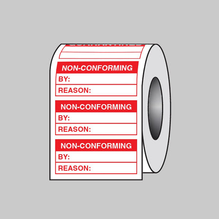 Non-Conforming Labels Roll of 100 - Ready Set SuppliedNon-Conforming Labels Roll of 10059751