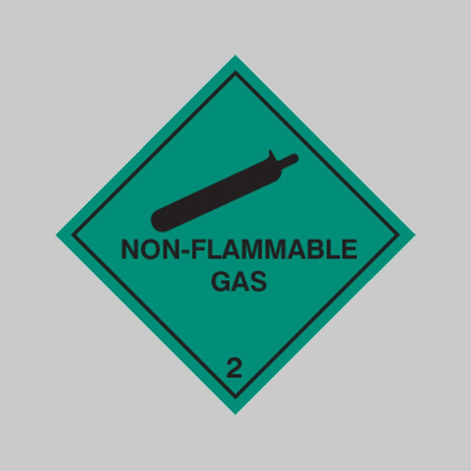 Non Flammable Gas Sign - Ready Set SuppliedNon Flammable Gas SignRigid Plastic14517F