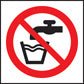 Not Drinking Water Symbol Roll of 100 Self Adhesive Vinyl Labels 50 x 50mm - Ready Set SuppliedNot Drinking Water Symbol Roll of 100 Self Adhesive Vinyl Labels 50 x 50mm59709