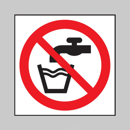 Not Drinking Water (Symbol) Sign - Ready Set SuppliedNot Drinking Water (Symbol) SignRigid Plastic13604F
