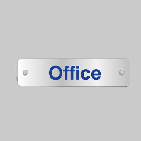 Office Visual Impact Aluminium Door Sign 200 x 50mm With Stand-Off Locators - Ready Set SuppliedOffice Visual Impact Aluminium Door Sign 200 x 50mm With Stand-Off Locators59614