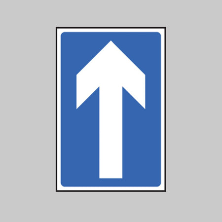 One Way Traffic Class R2 Permanent 300 x 450mm (3mm Aluminium Composite) With Channelling Sign - Ready Set SuppliedOne Way Traffic Class R2 Permanent 300 x 450mm (3mm Aluminium Composite) With Channelling Sign57731