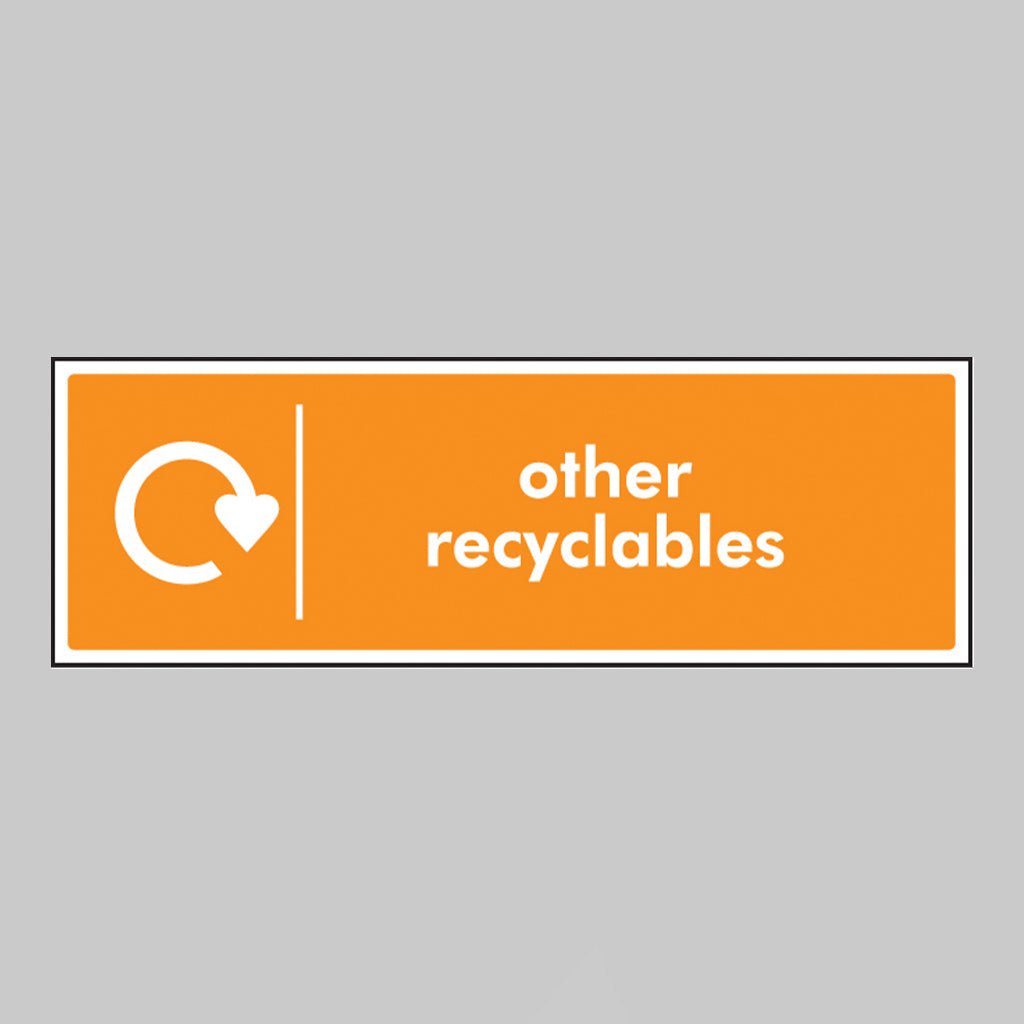 Other Recyclables - Wrap Recycling Sign - Ready Set SuppliedOther Recyclables - Wrap Recycling SignRigid Plastic16660M