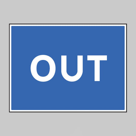 Out Sign - Ready Set SuppliedOut SignRigid Plastic17512Q