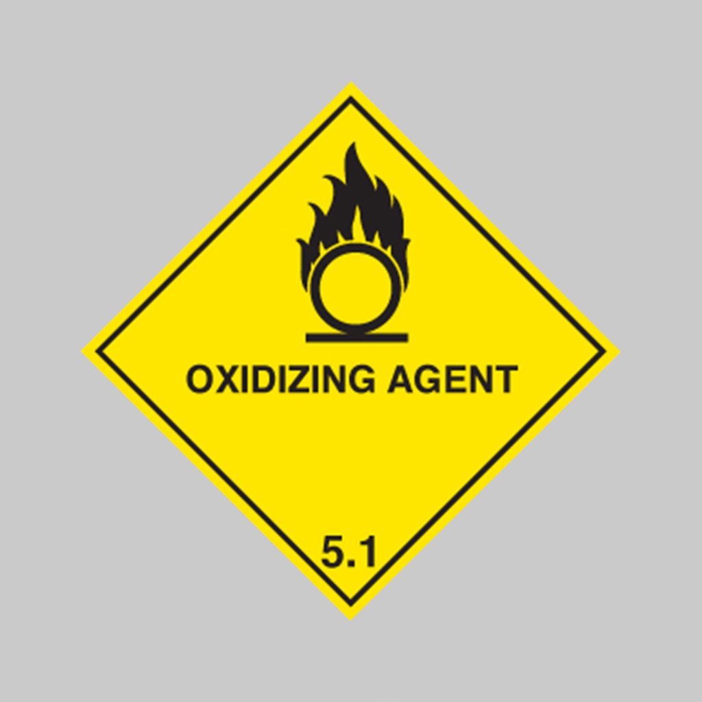 Oxidising Agent Diamond Sign - Ready Set SuppliedOxidising Agent Diamond SignRigid Plastic14515F