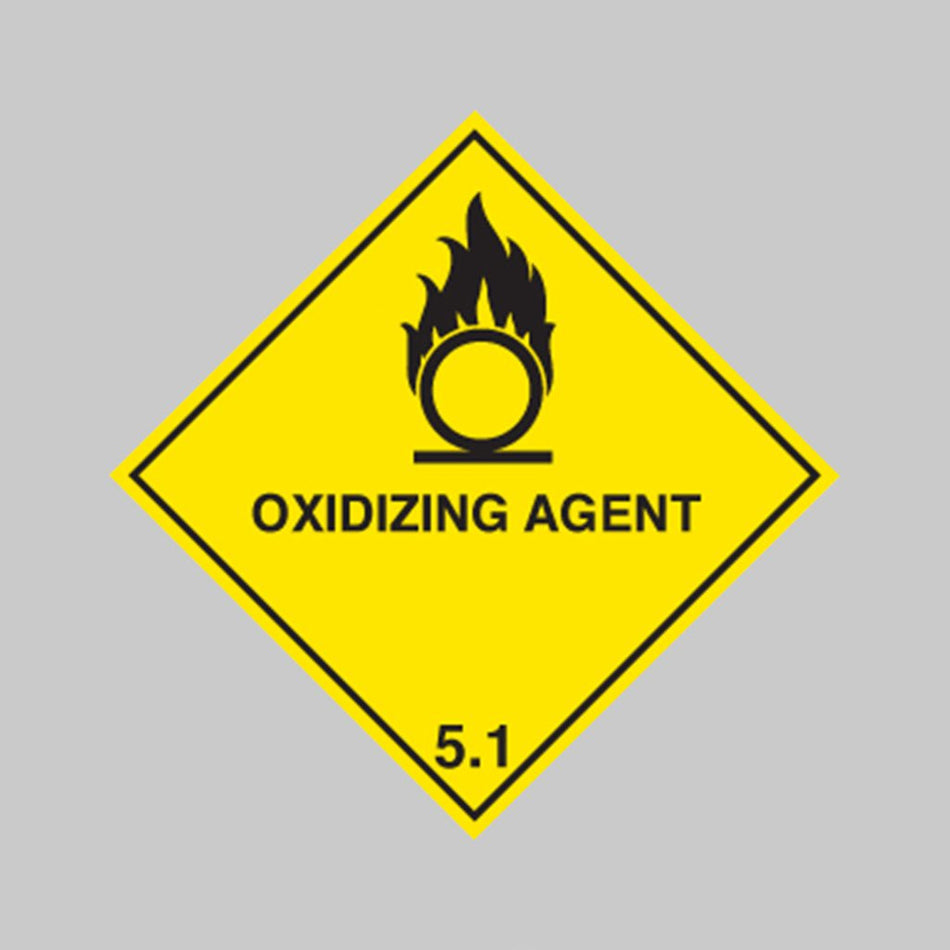 Oxidising Agent Diamond Sign - Ready Set SuppliedOxidising Agent Diamond SignRigid Plastic14515F