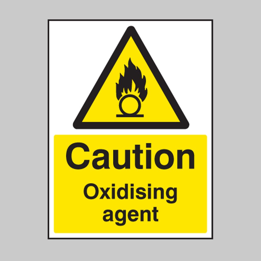 Oxidising Agent Sign - Ready Set SuppliedOxidising Agent SignRigid Plastic14424E