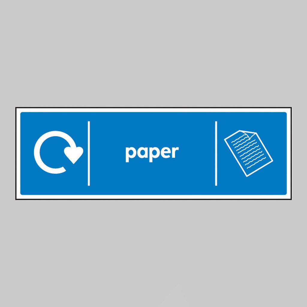 Paper - Wrap Recycling Sign - Ready Set SuppliedPaper - Wrap Recycling SignRigid Plastic16634M