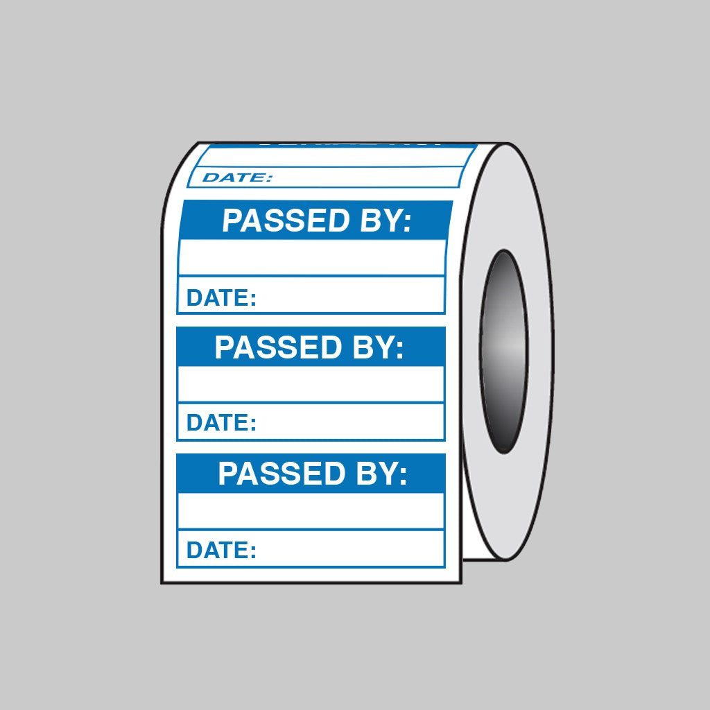 Passed By Labels Roll of 100 - Ready Set SuppliedPassed By Labels Roll of 10059753