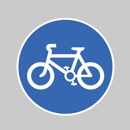 Pedal Cycles Only Class RA1 300mm Dia Sign - Ready Set SuppliedPedal Cycles Only Class RA1 300mm Dia Sign57842