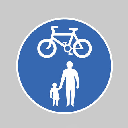 Pedal Cycles & Pedestrians Class R2 300mm Sign - Ready Set SuppliedPedal Cycles & Pedestrians Class R2 300mm Sign57743