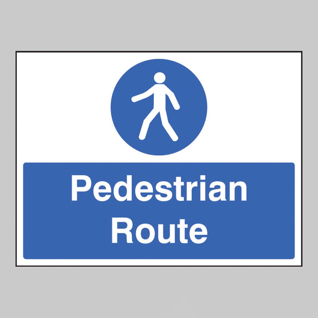 Pedestrian Route Sign - Ready Set SuppliedPedestrian Route SignRigid Plastic15235K