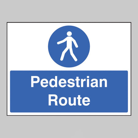 Pedestrian Route Sign - Ready Set SuppliedPedestrian Route SignRigid Plastic15235K