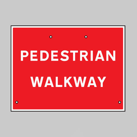 Pedestrian Walkway, 600 x 450mm Re-Flex Sign (3mm Reflective Polypropylene) - Ready Set SuppliedPedestrian Walkway, 600 x 450mm Re-Flex Sign (3mm Reflective Polypropylene)57607