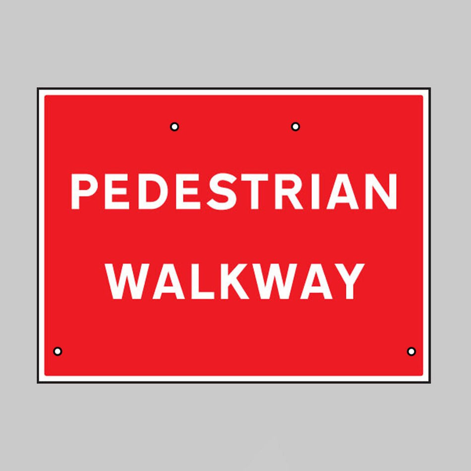 Pedestrian Walkway, 600 x 450mm Re-Flex Sign (3mm Reflective Polypropylene) - Ready Set SuppliedPedestrian Walkway, 600 x 450mm Re-Flex Sign (3mm Reflective Polypropylene)57607