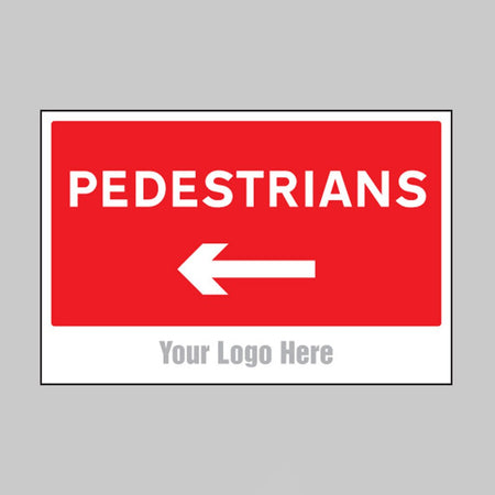 Pedestrians, Arrow Left, Builder Signs 600 x 400mm - Ready Set SuppliedPedestrians, Arrow Left, Builder Signs 600 x 400mm55758