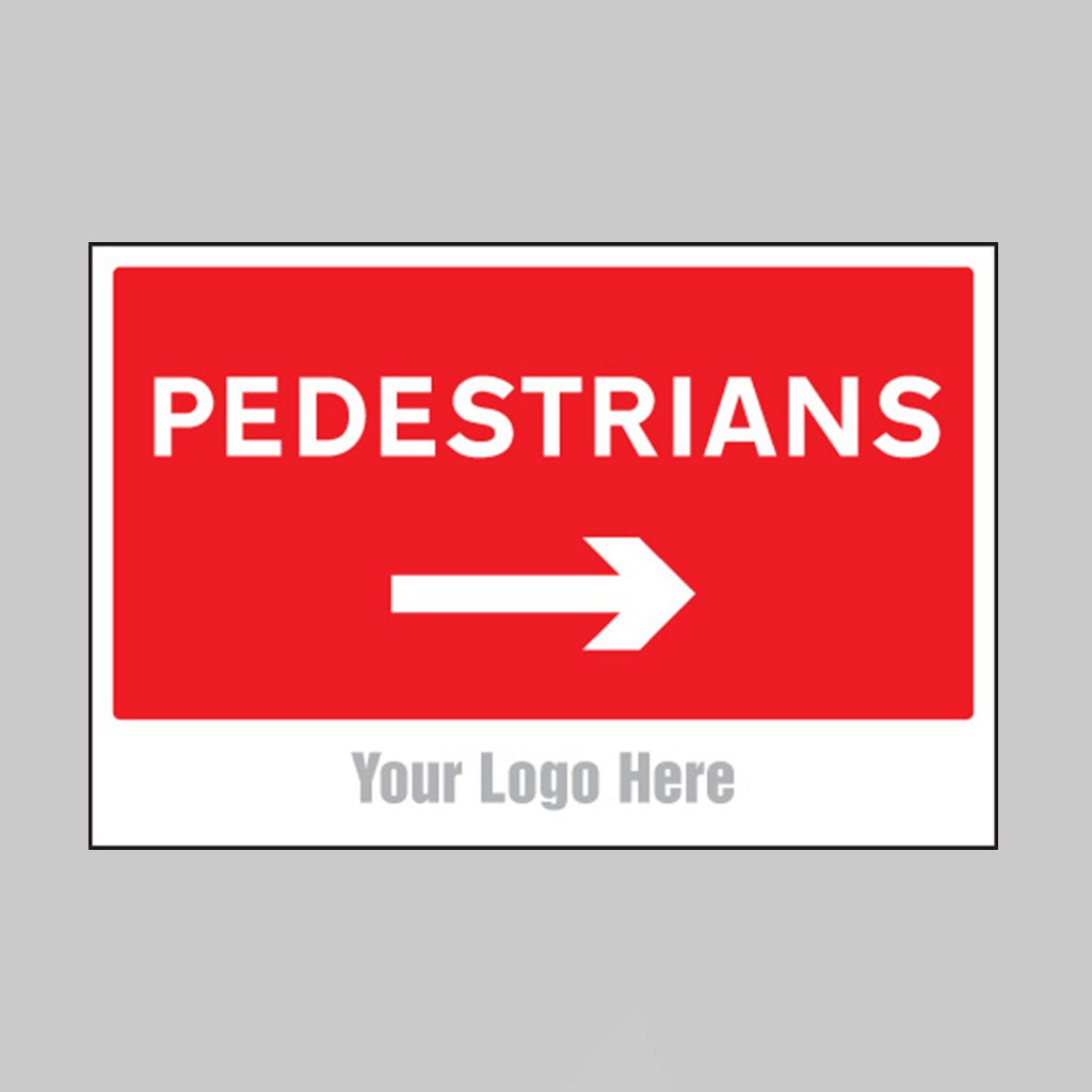 Pedestrians, Arrow Right, Builder Signs 4mm Correx 600 x 400mm - Ready Set SuppliedPedestrians, Arrow Right, Builder Signs 4mm Correx 600 x 400mm55757
