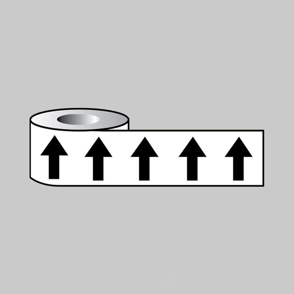 Pipeline Identification Black Arrows On White 50mm X 33m - Ready Set SuppliedPipeline Identification Black Arrows On White 50mm X 33m59876