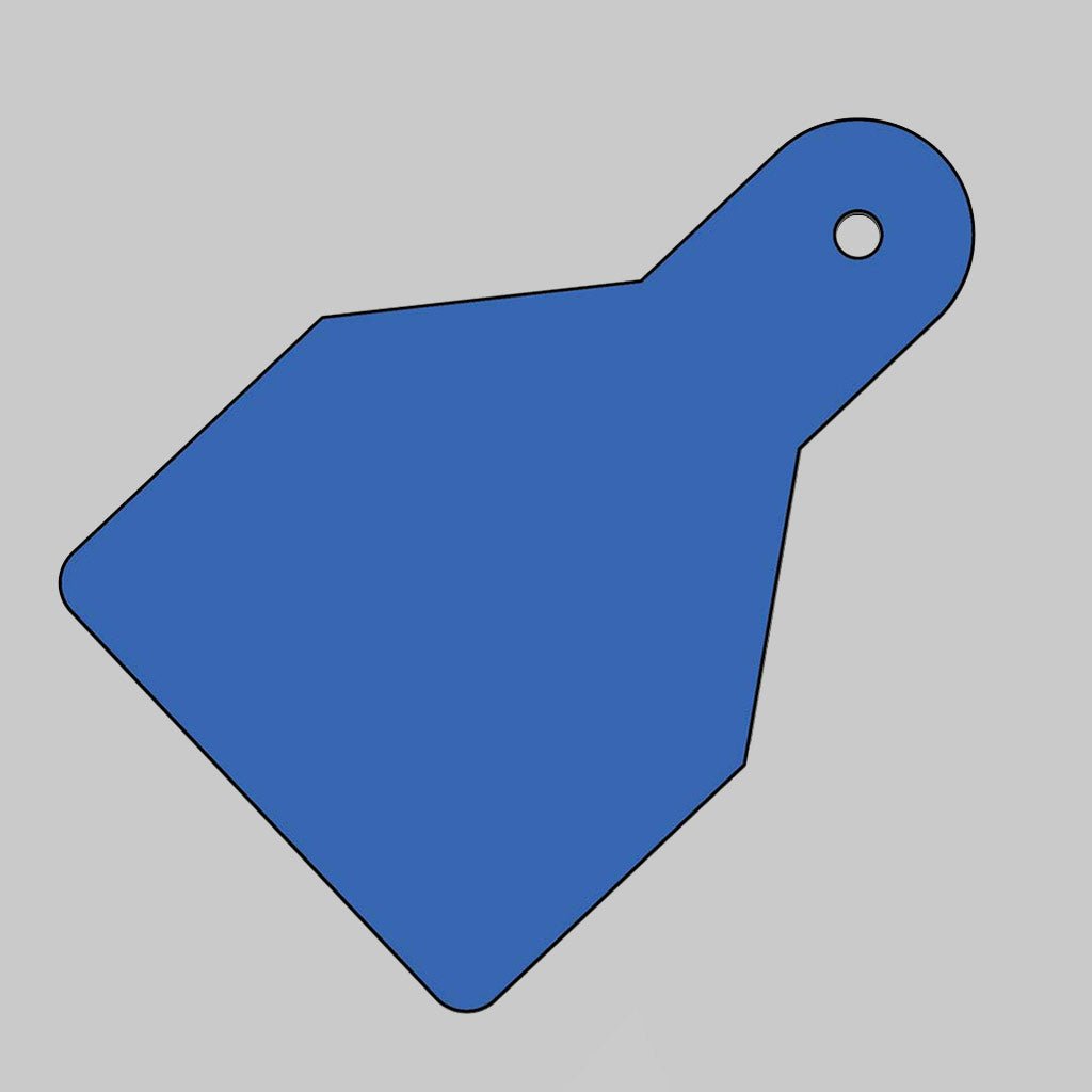 Plain Identification Tags (Pack of 20) Blue 100 x 65mm 0.8mm Polypropylene - Ready Set SuppliedPlain Identification Tags (Pack of 20) Blue 100 x 65mm 0.8mm Polypropylene55157