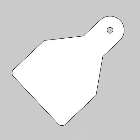 Plain Identification Tags (Pack of 20) White 100 x 65mm 0.8mm Polypropylene - Ready Set SuppliedPlain Identification Tags (Pack of 20) White 100 x 65mm 0.8mm Polypropylene55155