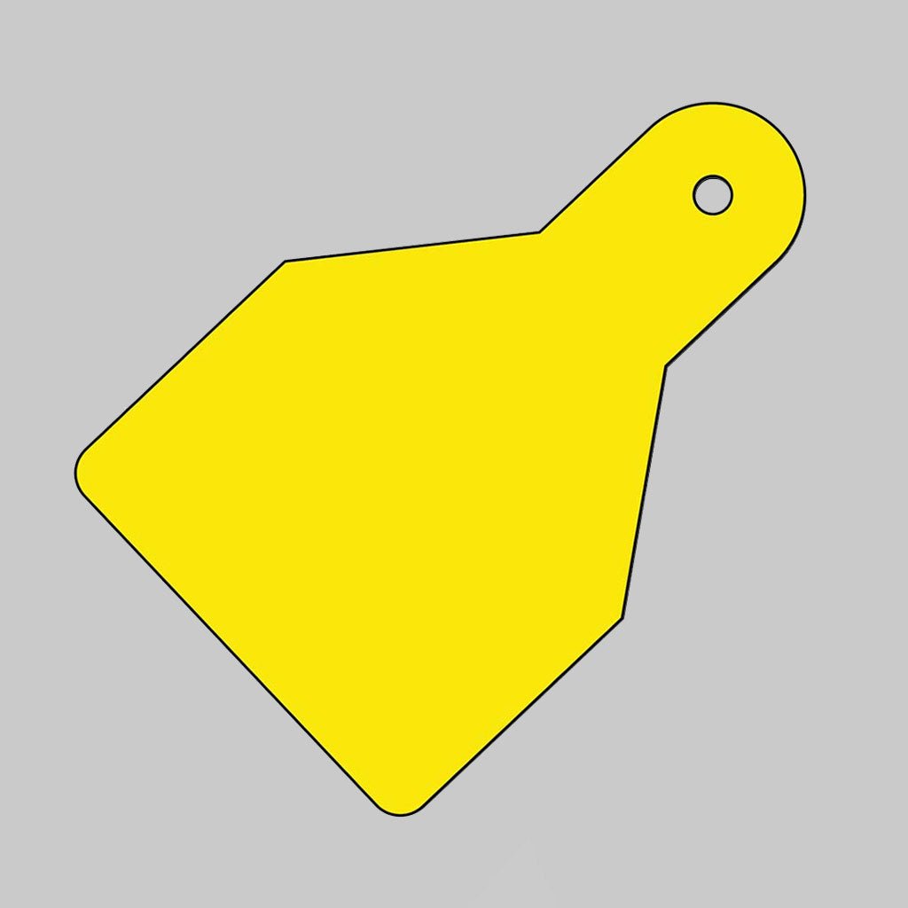 Plain Identification Tags (Pack of 20) Yellow 100 x 65mm 0.8mm Polypropylene - Ready Set SuppliedPlain Identification Tags (Pack of 20) Yellow 100 x 65mm 0.8mm Polypropylene55159