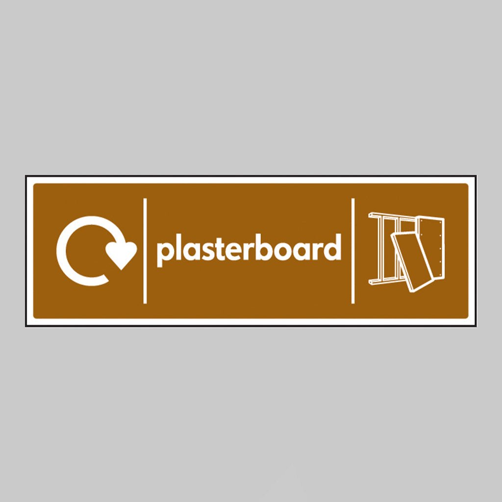 Plasterboard - Wrap Recycling Sign - Ready Set SuppliedPlasterboard - Wrap Recycling SignRigid Plastic16659M