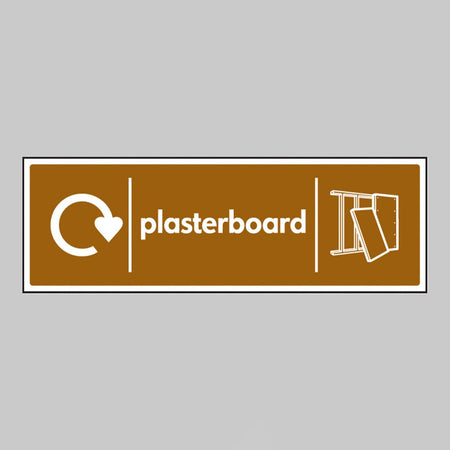 Plasterboard - Wrap Recycling Sign - Ready Set SuppliedPlasterboard - Wrap Recycling SignRigid Plastic16659M