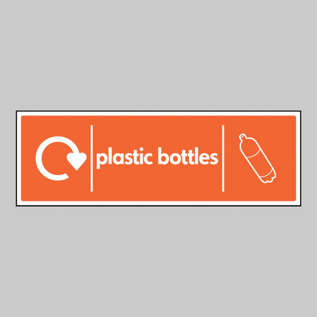Plastic Bottles - Wrap Recycling Sign - Ready Set SuppliedPlastic Bottles - Wrap Recycling SignRigid Plastic16632M